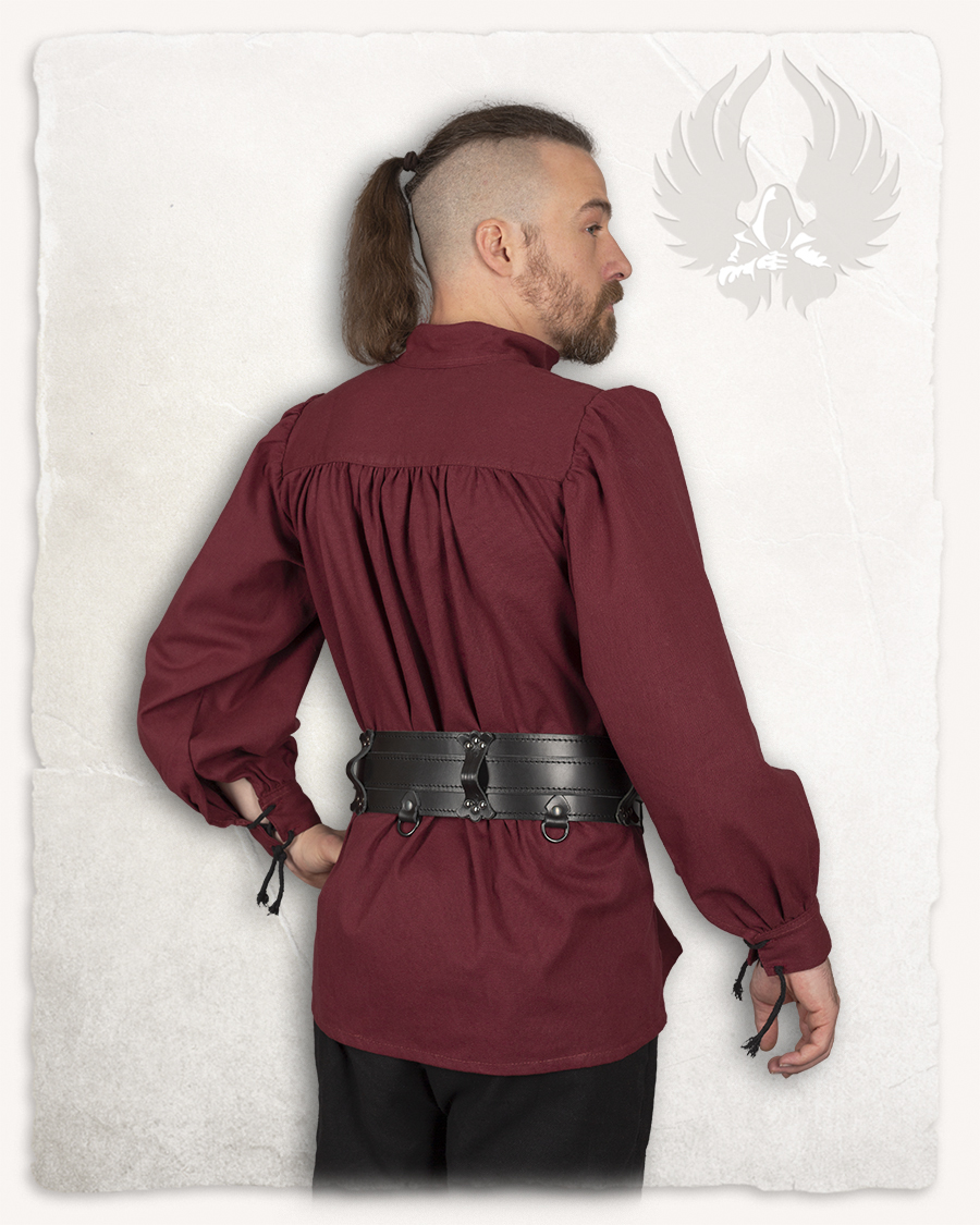 Ansgar shirt canvas bordeaux