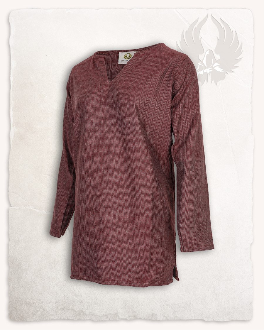 Tronde tunic fishbone burgundy Discontinued